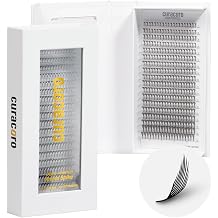Curacoro Anime Feather Spike Lash Extensions 360 Fans Lightweight and Defined Laser-Printed Premade Lash Spikes, Anime Lashes CC Curl 713mm for Professionals
