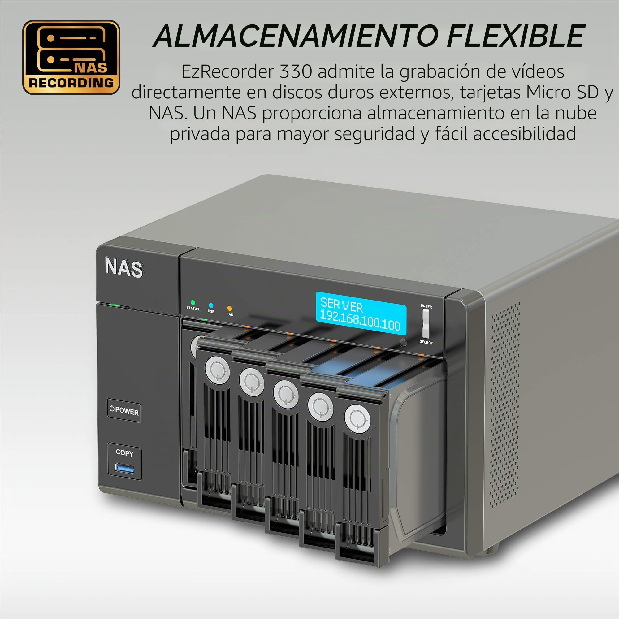AVerMedia ER330 EZRecorder 330 – Grabador HDMI con paso 4K, grabación 1080p, DVR sin PC, programación, IR Blaster, edición, fácil de usar, PS5, Xbox, TV