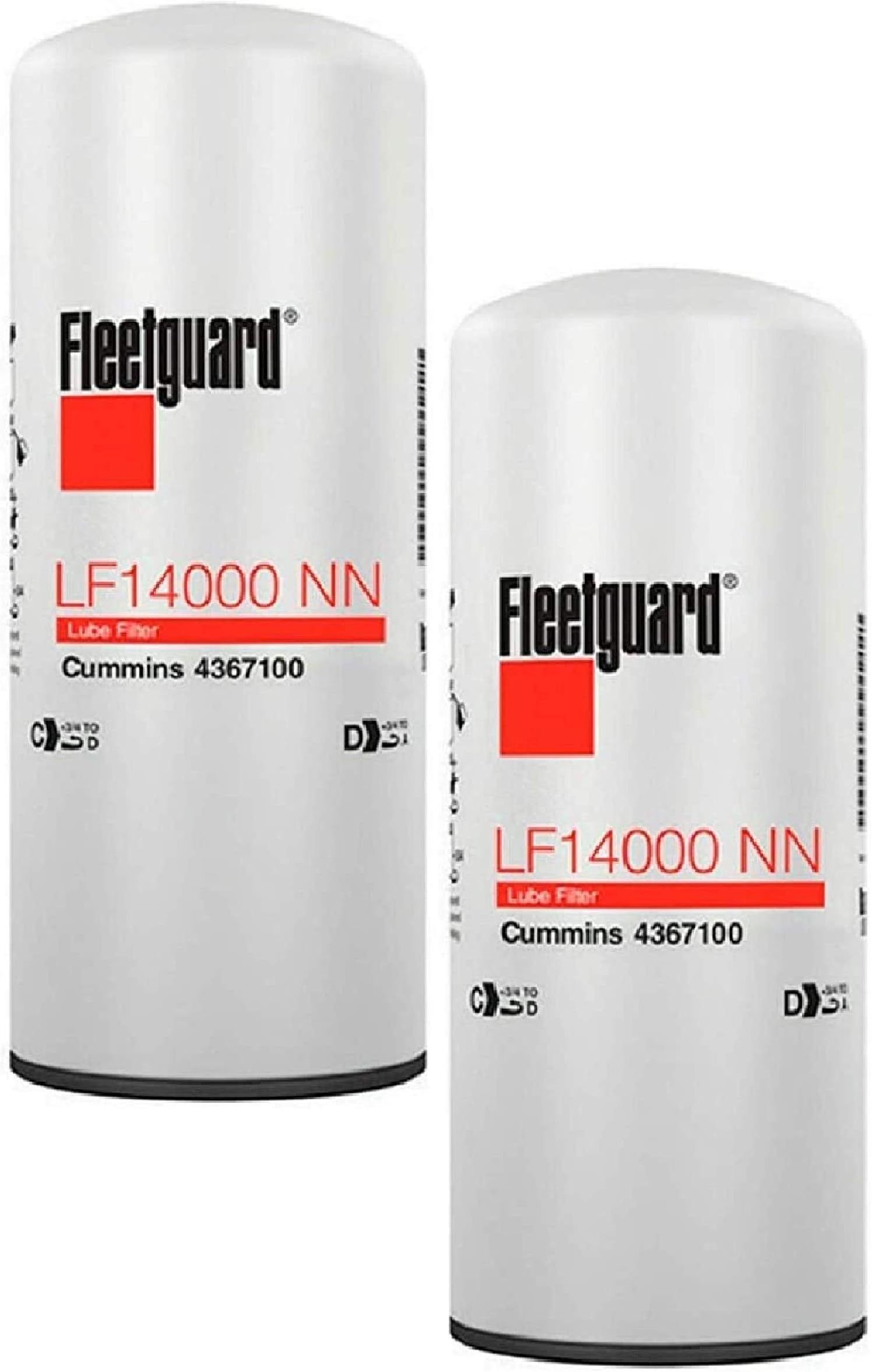 LF14000NN Fleetguard, Lube Filter (Pack of 2)