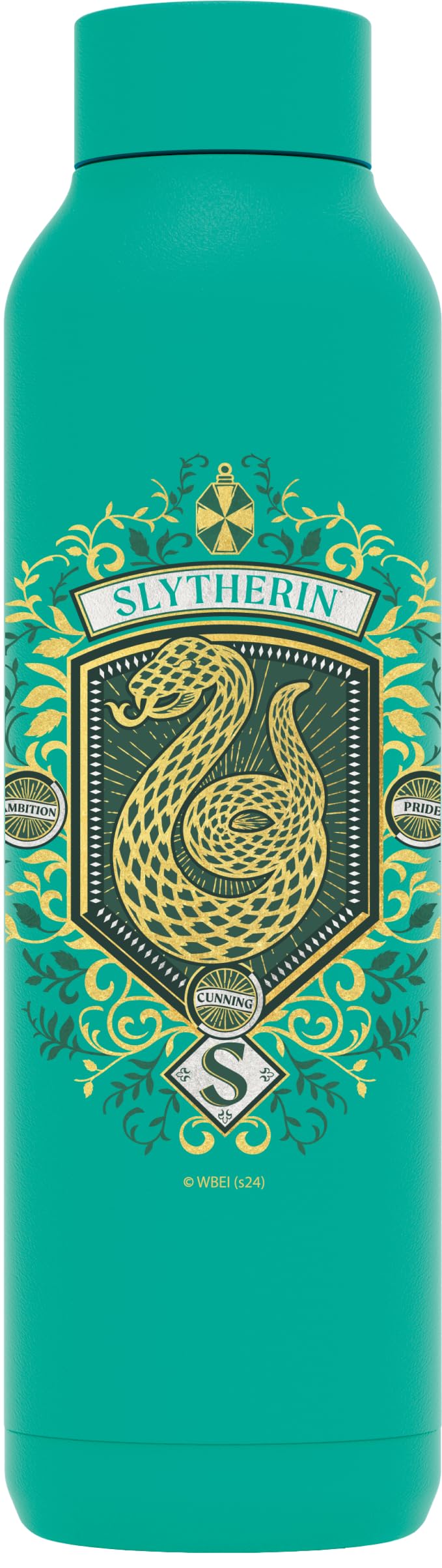 Quokka Verde Solid X Harry Potter | Botella Térmica De Acero Inoxidable Doble Pared | Hp Slytherin