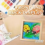 10 Pack Blank Wood Canvas 8 x 8 inch Unfinished Wooden Canvas Board Wooden Painting Panels Wooden Canvas Board for Painting Painting Pouring Burning and DIY Craft Projects