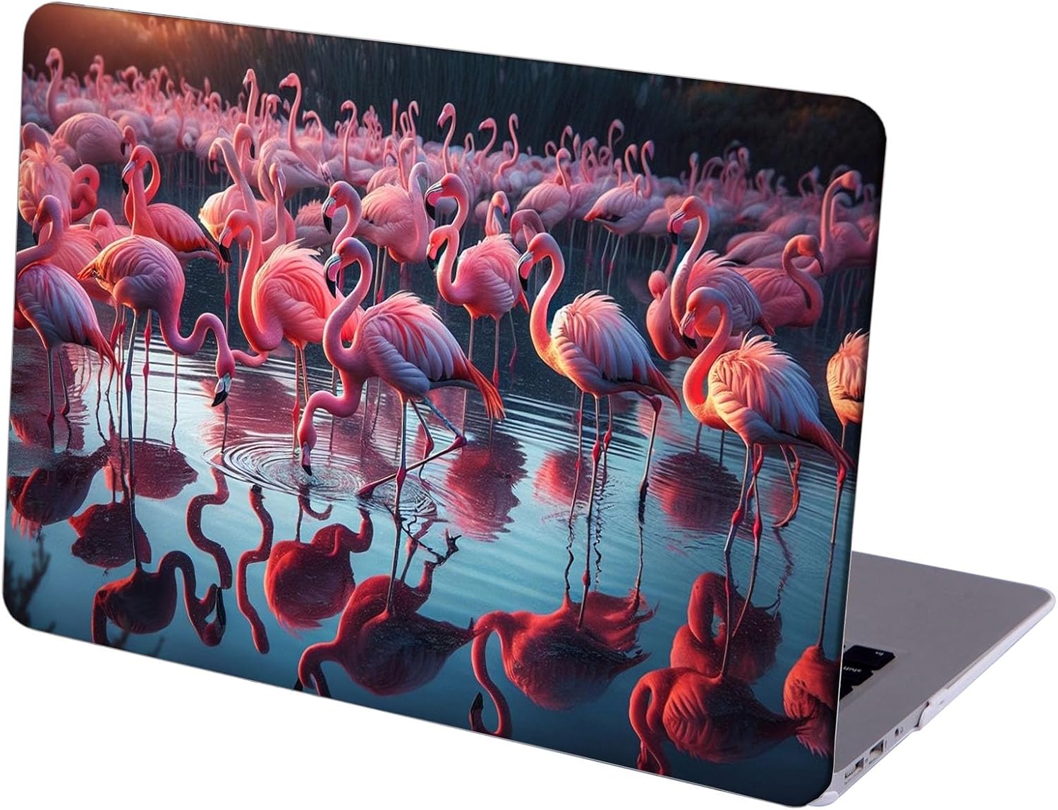 Compatible with MacBook Neo 13-inch, Hard Shell Case with Keyboard Cover and Screen Protector (A3404 A18 Pro chip, 2026 Release) - Flamingos MC24022