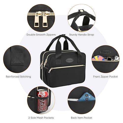 Miniatura 7 de PIIOSER Bolsa enfriadora de leche materna con bolsa de hielo, compatible con extractores de leche portátiles y accesorios, estuche de transporte