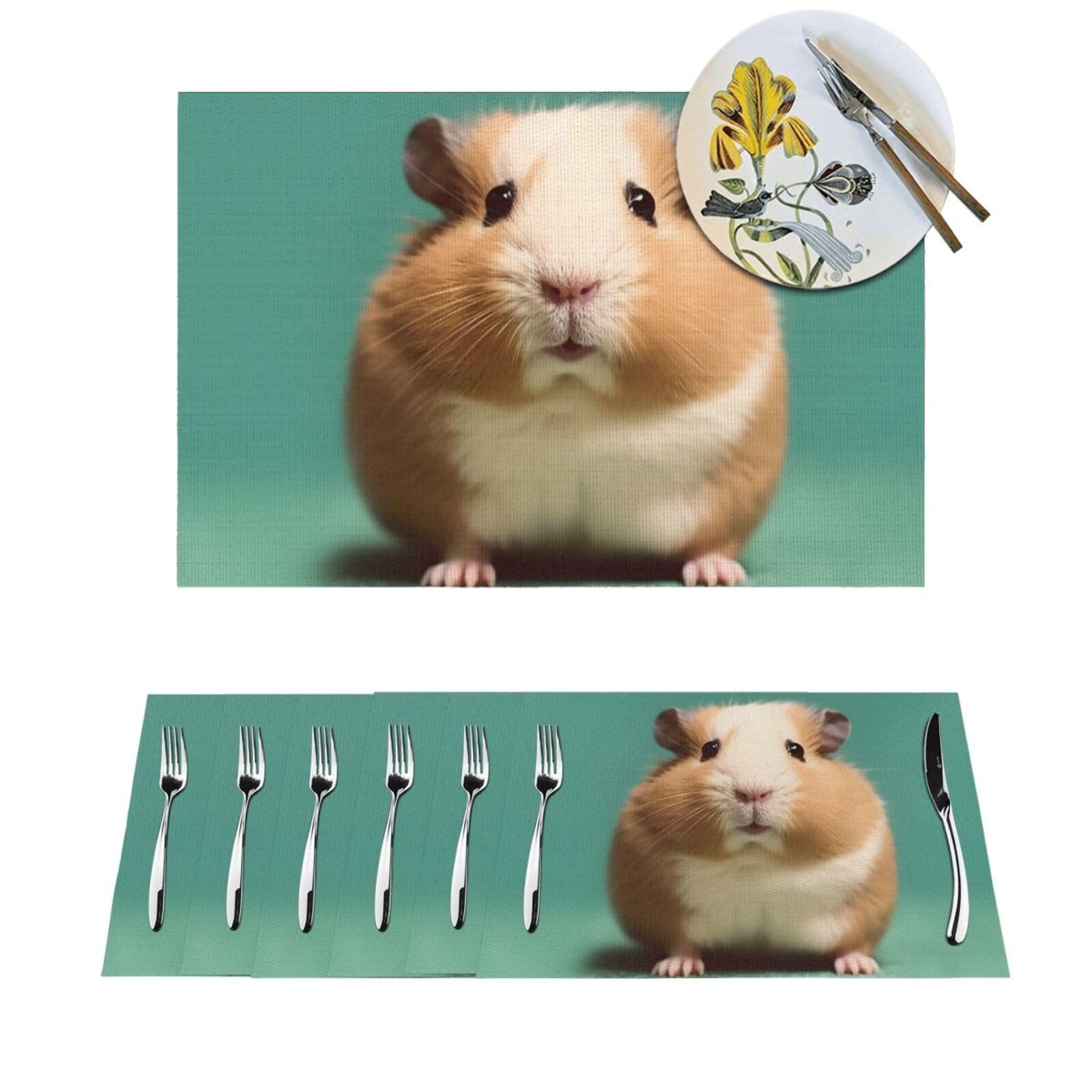 Sets de table mignons et étranges en vinyle tissé pour égayer vos repas en famille