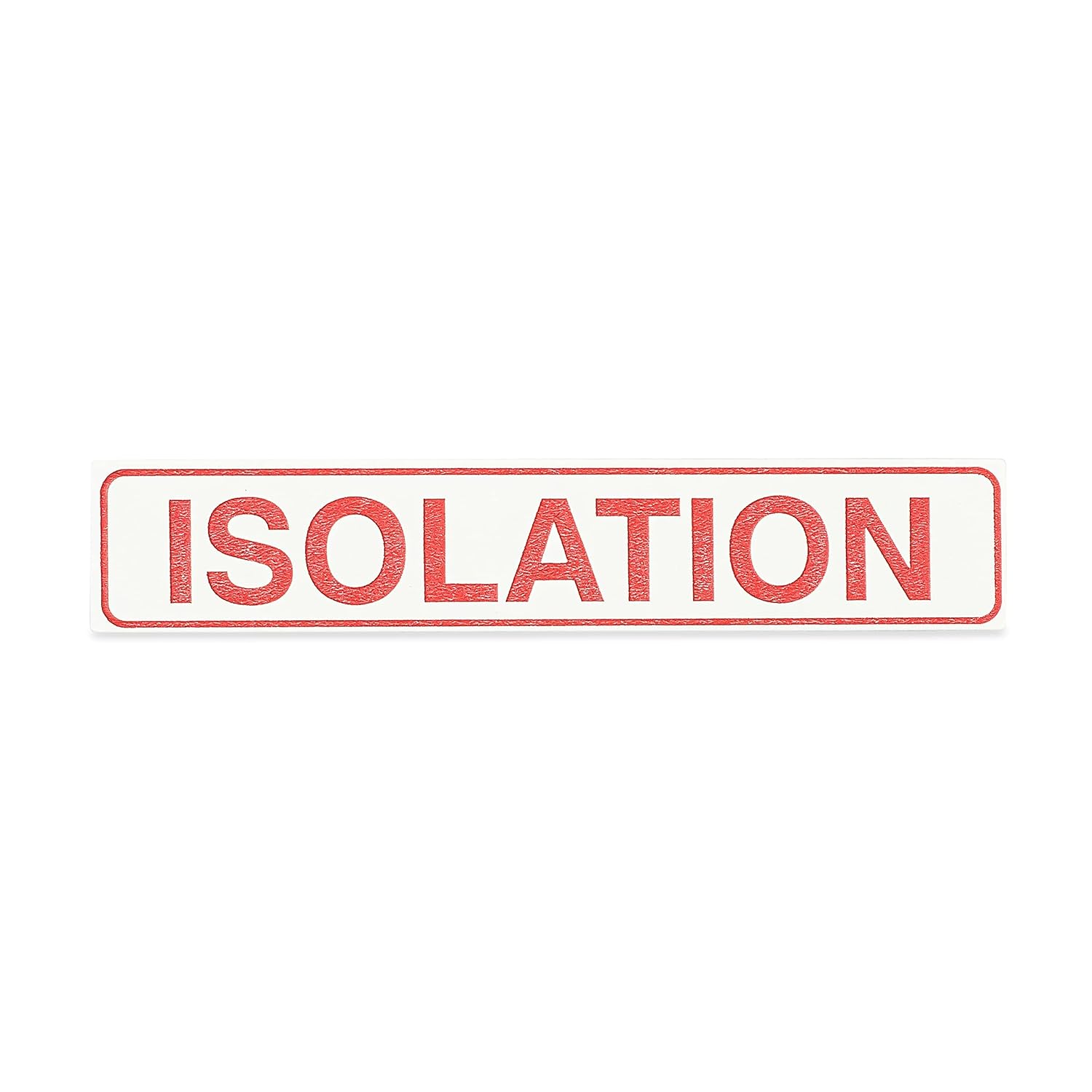 Carstens - Isolation Alert Instruction Card for 1.5 – 4" Ring Binder Spines, W5.25" x H1" (1669-05), Pack of 100