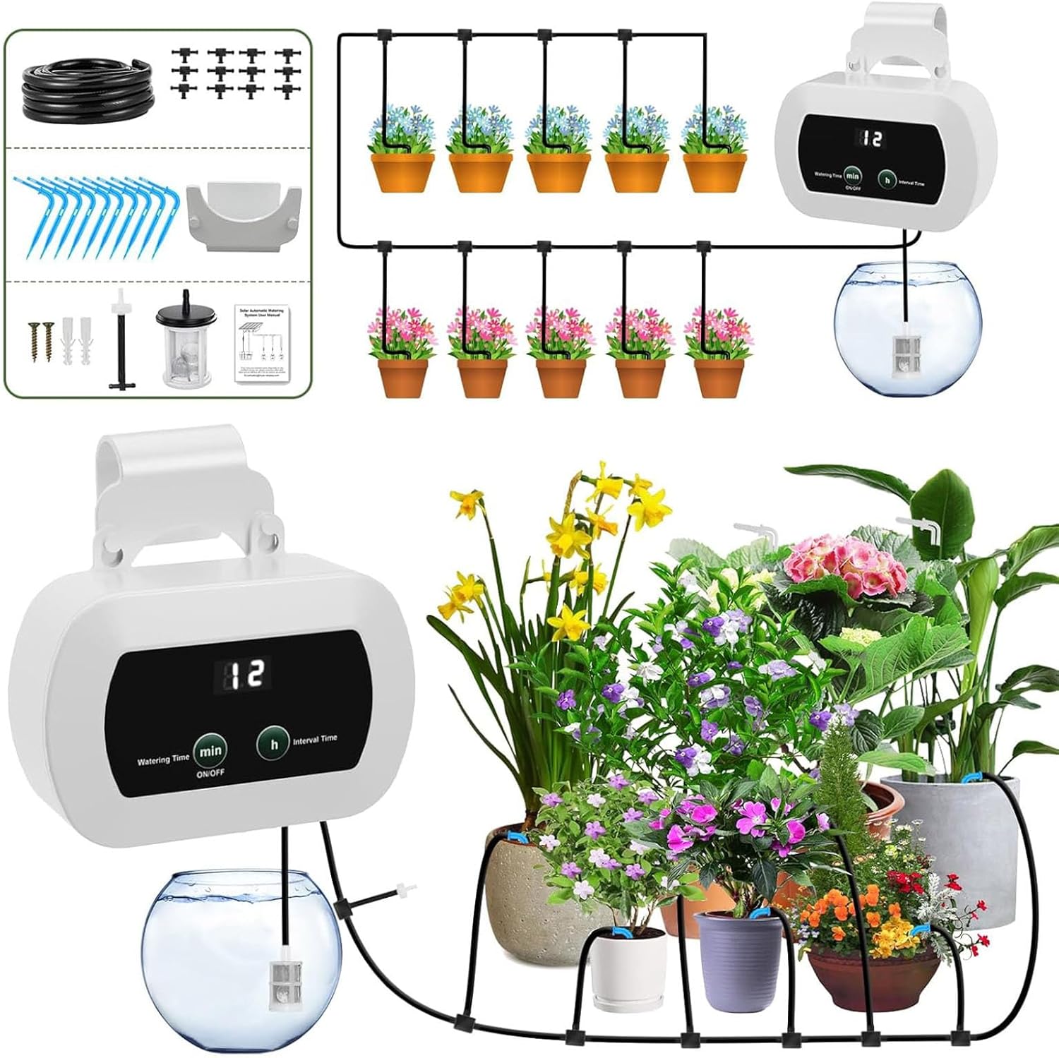 Garden Watering Timer Automatic Irrigation Timer for Versatile Outdoor Use for Plant Maintenance Timed Program Automatic Watering