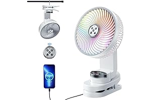 Omnidirectional Doublepow Camping Fan Rechargeable with 10000mAh Battery