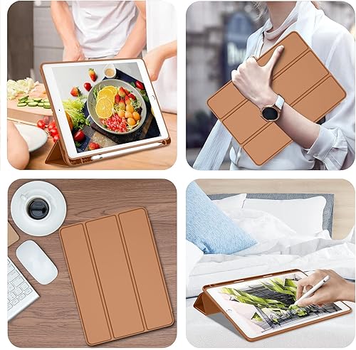 Miniatura 206 de iMieet Funda para iPad 9.7 (modelo 2018/2017, 6ª/5ª generación), funda inteligente con portalápices y parte trasera de silicona suave de piel