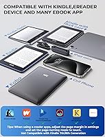 Vista 5 de Soporte de cuello de ganso con pasador de páginas para Kindle: soporte de brazo de cama ajustable para lectura sin manos, accesorios Kindle