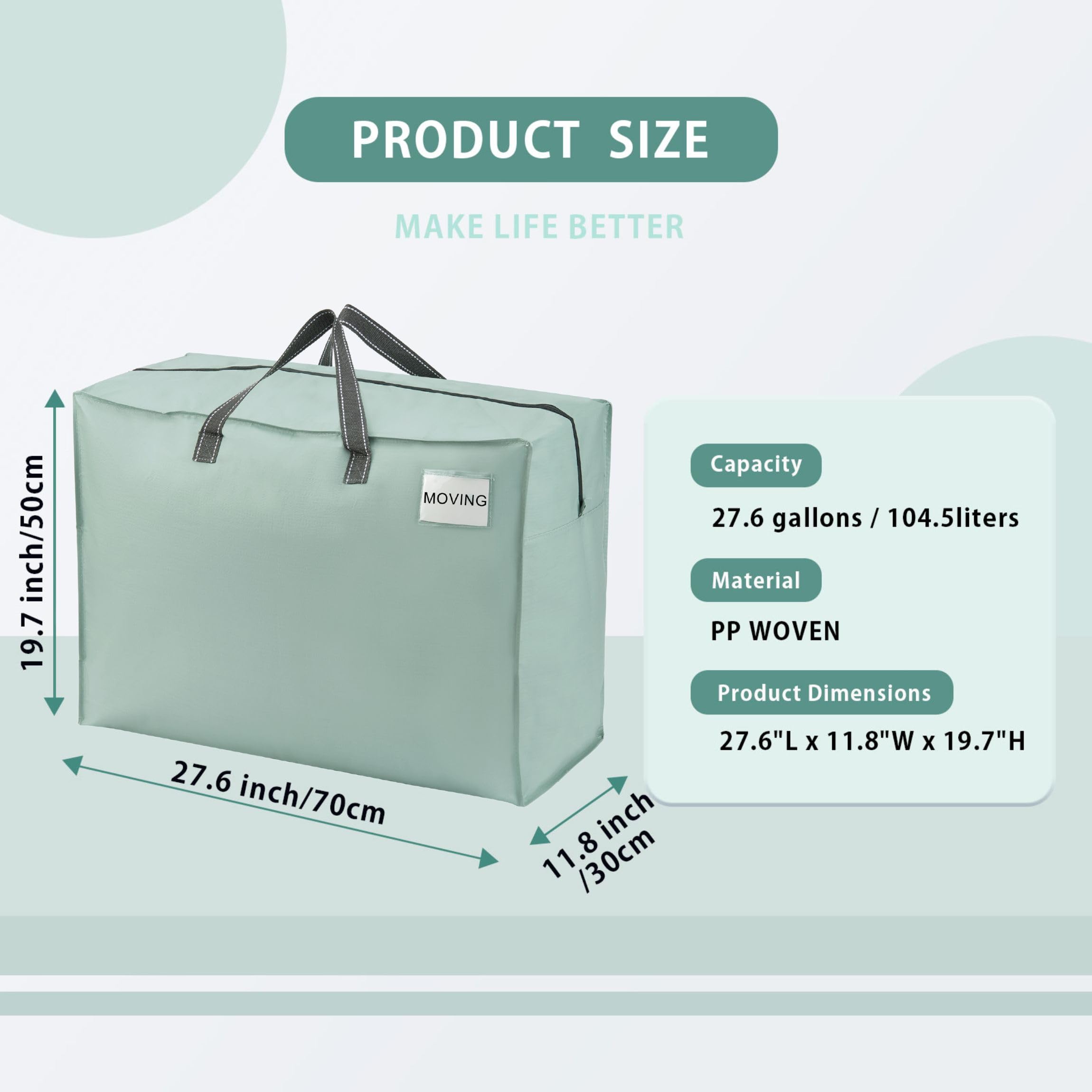VENO 4 Pack 105L Large Storage Bags - Image 3