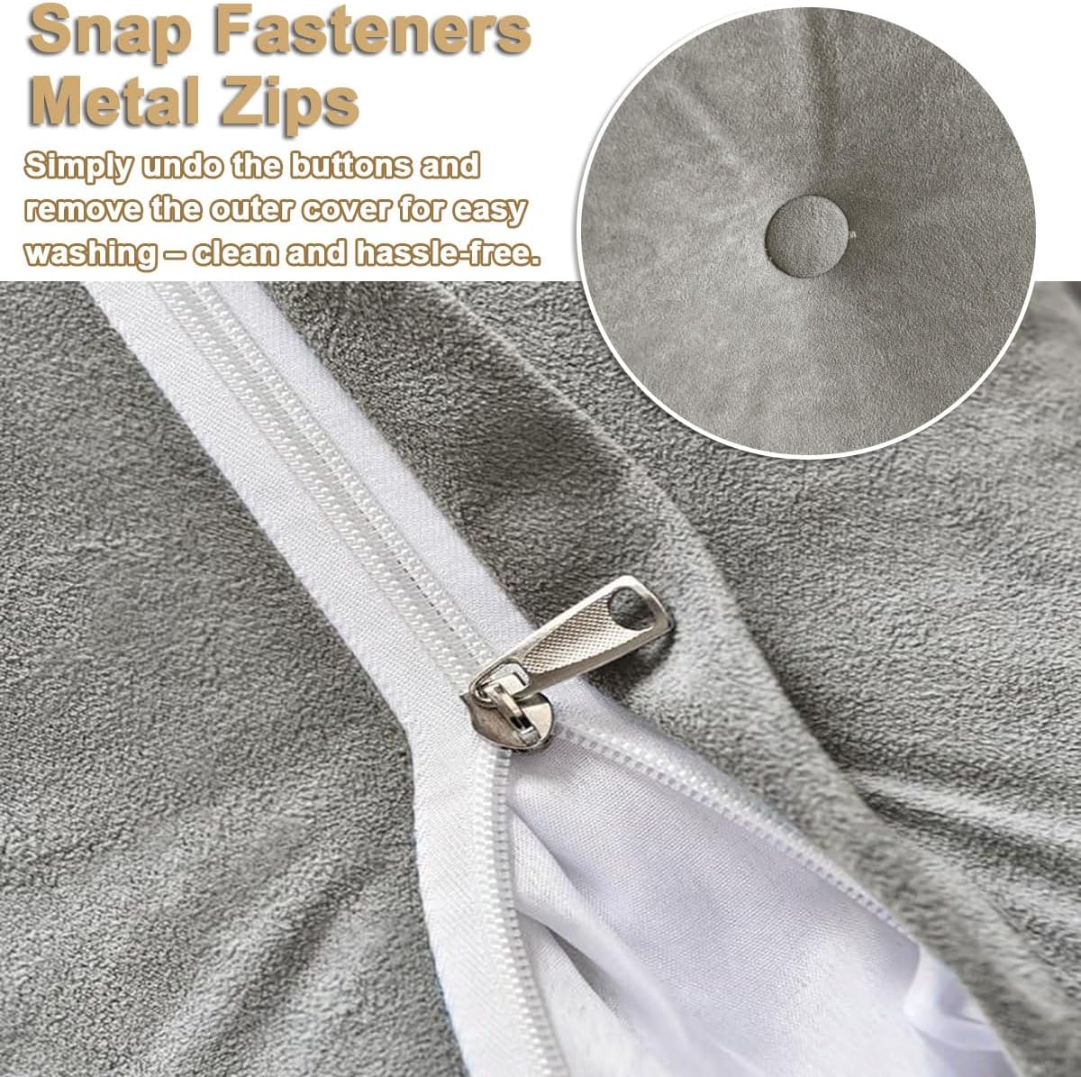 Triangular Reading Wedge Cushion Positioning Headboard Bolster Support Pillow Lumbar Cushion, Wedge Pillow for Sofa and Bed (Light Grey,60x20x50cm)