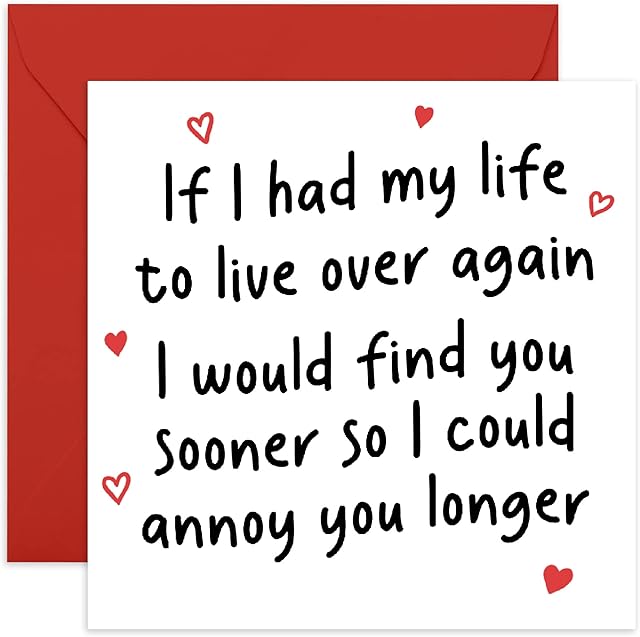 Central 23 Wedding Anniversary Card For Wife - I Love You Card for Wife Husband - Greeting Cards for Boyfriend Girlfriend Partner - Sweet Valentine Card for Her