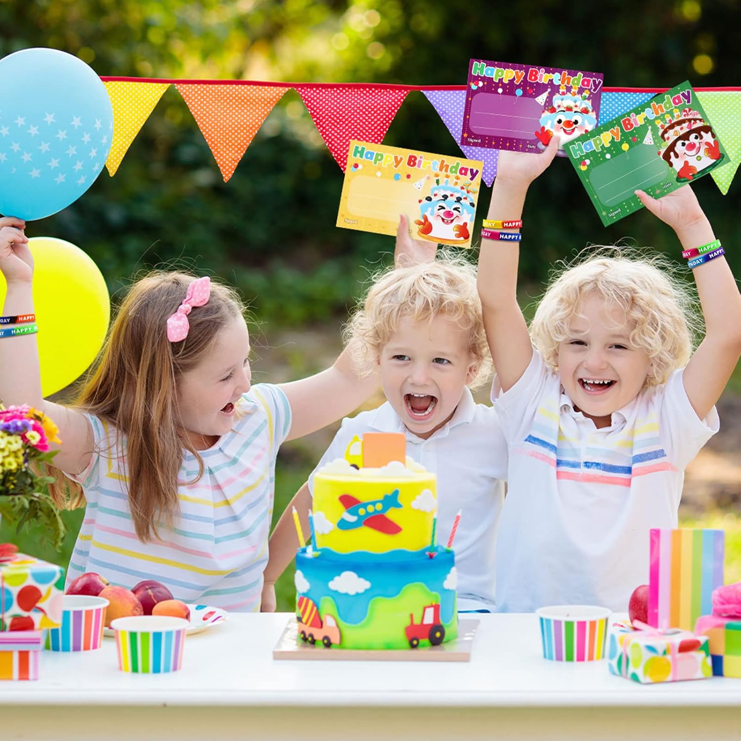 Eaasty 60 Pcs Marquee You're a Star Student Certificates Preschool Award Card Super Star Happy Birthday Wristband Award Recognition Positive Behavior of the Week Certificate for Kid(Happy Birthday)