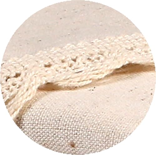 Miniatura 23 de Servilletas de tela con encaje, 100% algodón, color blanco, 20 x 20, servilletas de boda, servilletas de cóctel, servilletas de cena, servilletas