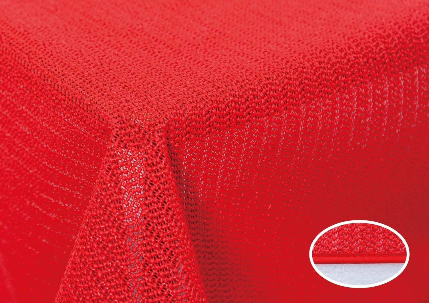 texpot Tablecloth Garden Cloth with Hem Washable Garden Tablecloth Balcony Patio Weatherproof (Red, 110 x 140 cm) - Image 3