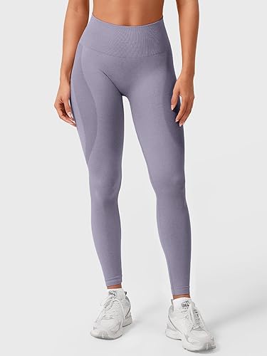 Miniatura 88 de HIGORUN - Leggings sin costuras para mujer, moldeadores, con diseño gráfico de sonrisas, de cintura alta, para el gimnasio, yoga o hacer ejercicio