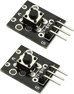 Youliang 2PCS KY-004 3 Pin Button Key Tactile Switch Sensor Breakout ...