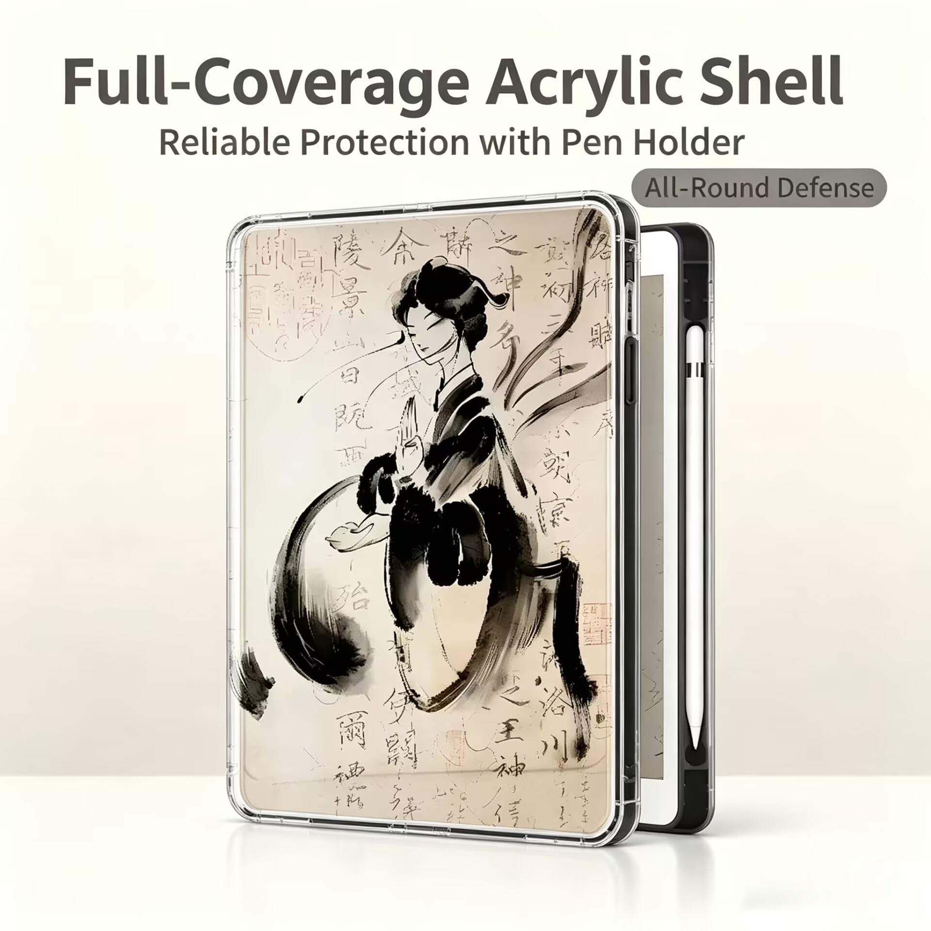 Etui na tablet z okładką w stylu retro