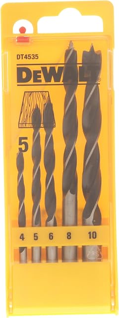 DeWalt DT4535QZ Brad Point Drill Bits Set (5 Pieces)