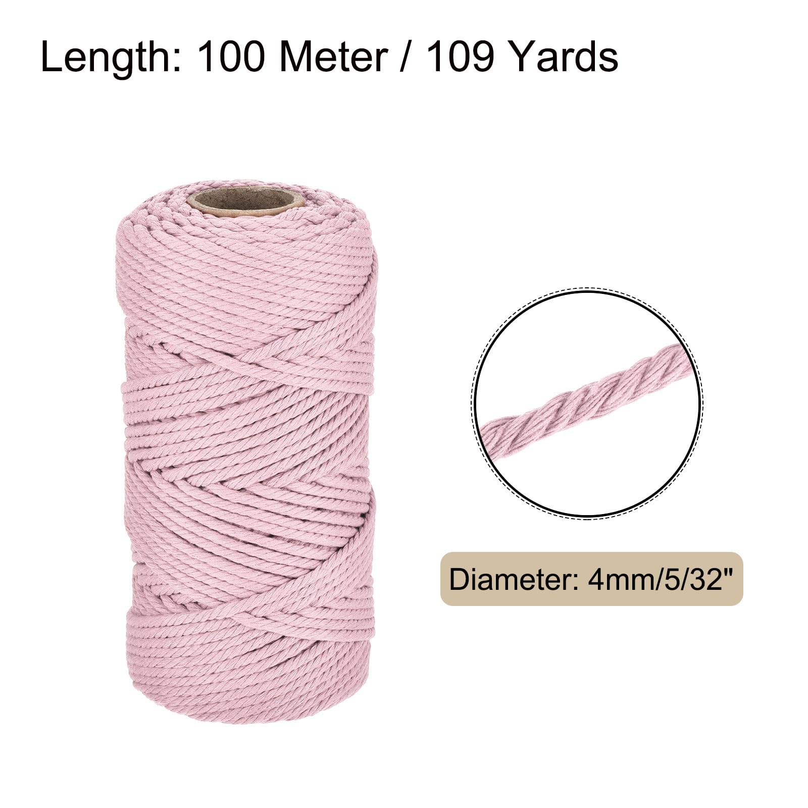 Rebower 5/32 Inch 328 Feet Macrame Cord - Image 2