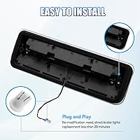 Vista 6 de Tercera 3 luz de freno para Ford F150 2004-2008, Ford Explorer Sport Trac06-08 Lincoln Mark LT - Lámpara trasera trasera de cabina central, lente