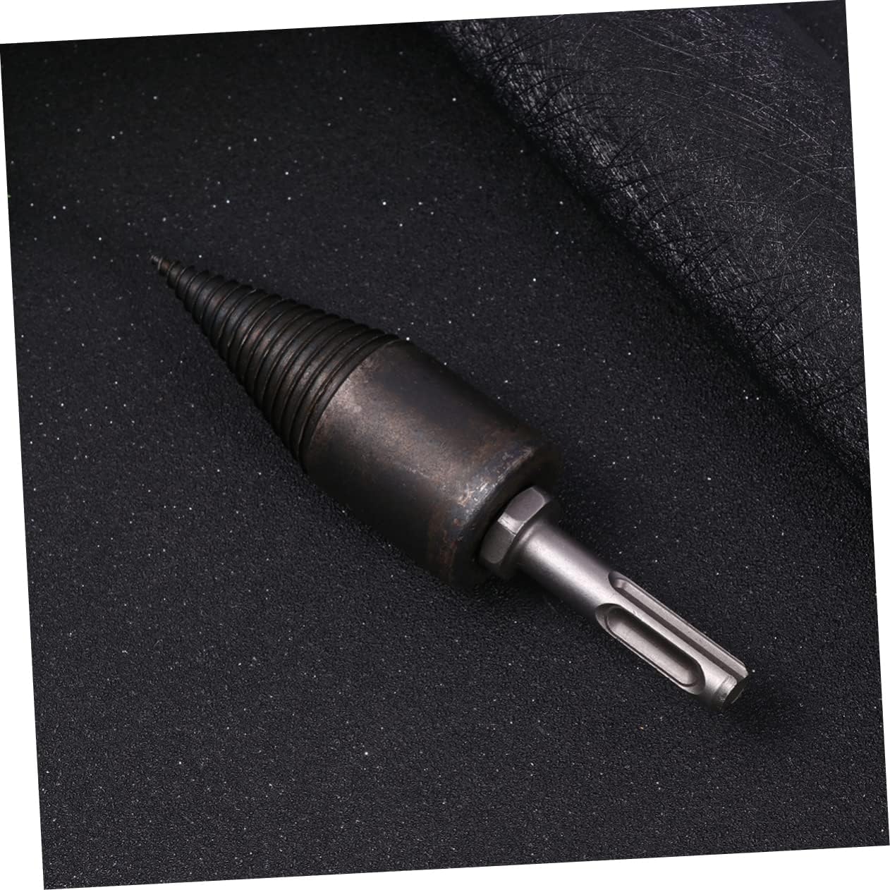 BESPORTBLE Electric Wood Splitting Drill Bits for Household Use 32mm Detachable Firewood Chopping Tool Triangle Handle Compatible Electric Drills for Efficient Log Splitting