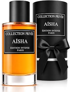 Aïsha Collection Privée Paris parfym 50 ml – lyxig parfym – exklusiv doft med jasmin och bärnstensnoter – långvarig premiumparfym för kvinnor – Edition Intense Paris, Made in France