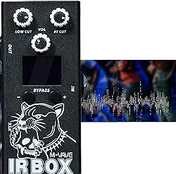 KINGSTER M-VAVE Pedal de Guitarra, Pedal IR Box com 25 Gabinetes de Guitarra, 7 Gabinetes de Baixo, Importação de IR do Usuário, Equalizador de 9 Bandas, Saída XLR, Conector de Fone de Ouvido