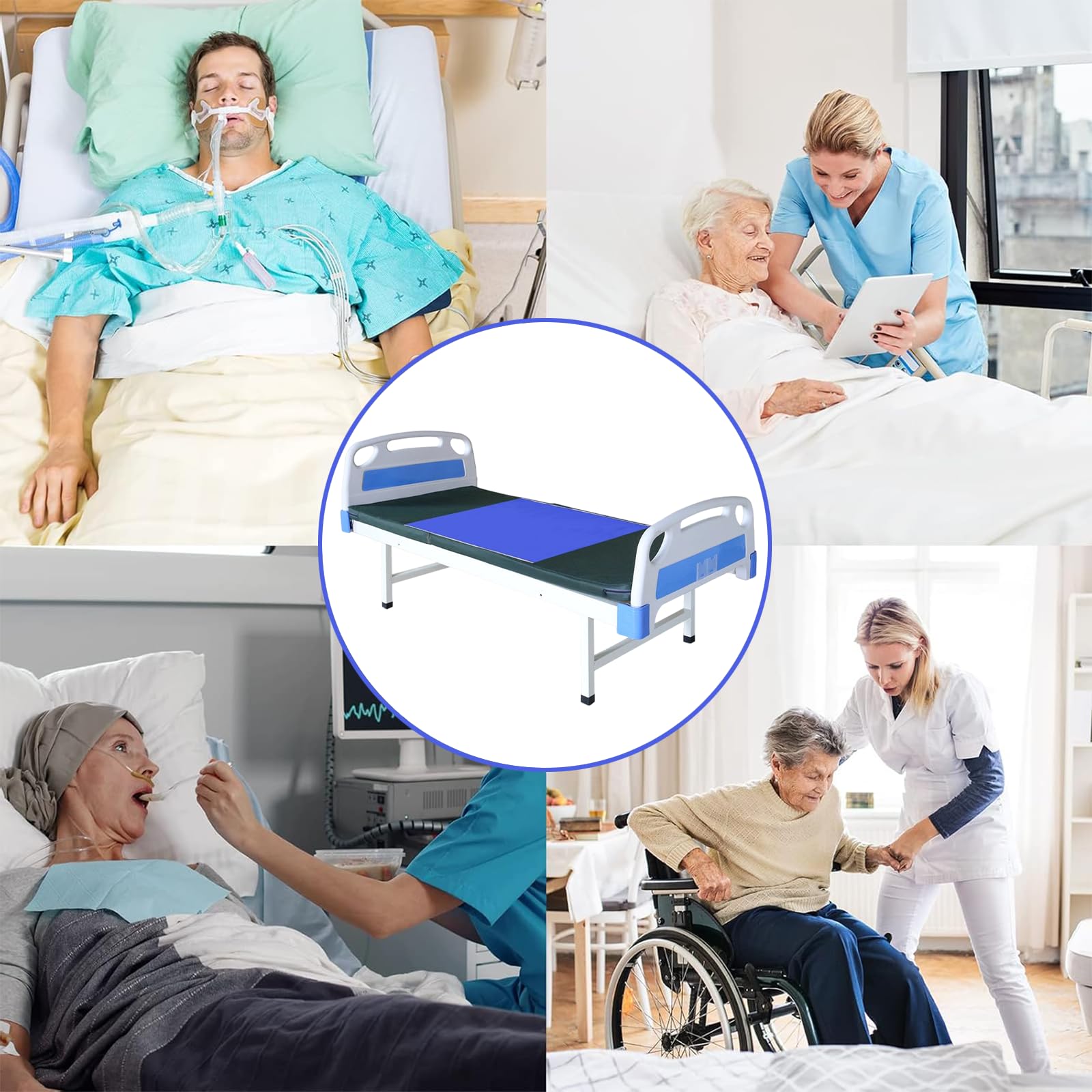Telo Scivolamento per Anziani, 95x75 cm, in Poliestere di Alta qualità, Comodo e Resistente, Facilita Il Movimento e la Mobilità per Anziani, Adatto per Letto, Divano, Sedia a Rotelle, Facil