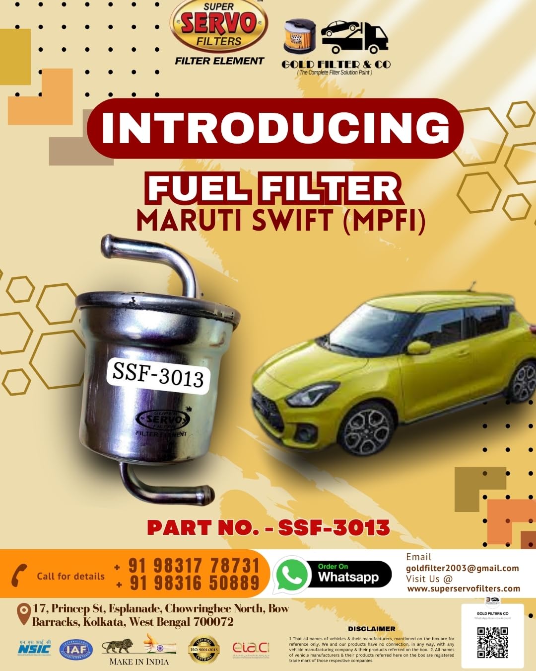 SSF-3013 FUEL FILTER MARUTI SWIFT (MPFI)-image-14