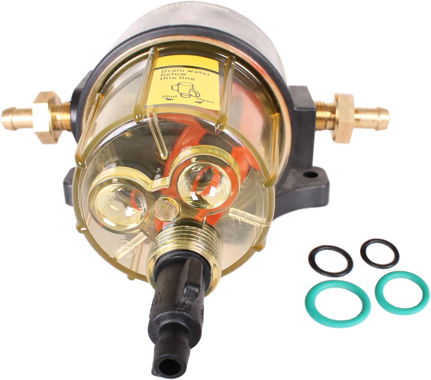 SouthMarine Boat Engine UF-10K YS-225 3Y7-02230-0 Fuel Filter Water Separator for Yacht Gasoline and Diesel Marine Engine, for Yum for Yamaha for Mercury for Suzuki for Tohatsu Outboard, 10 Micron
