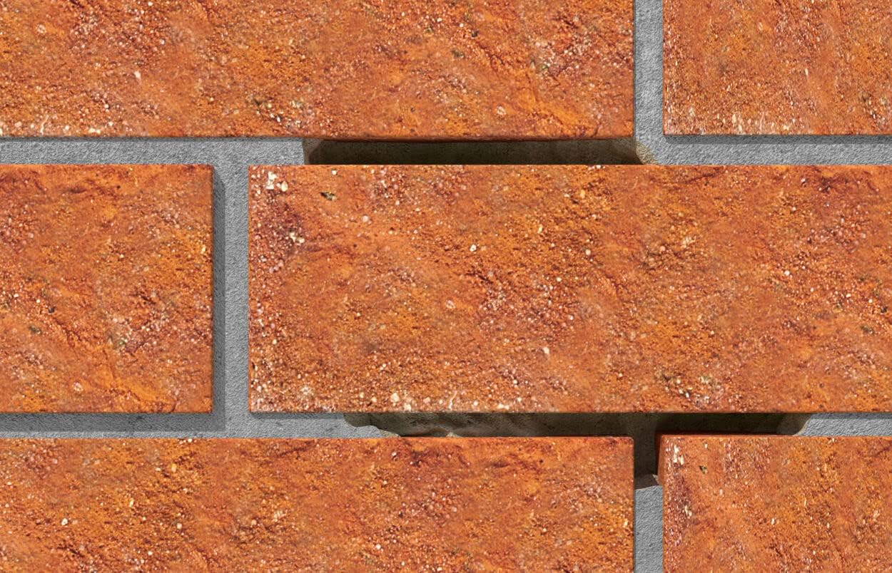 Close-up of brick wall with mortar joints
