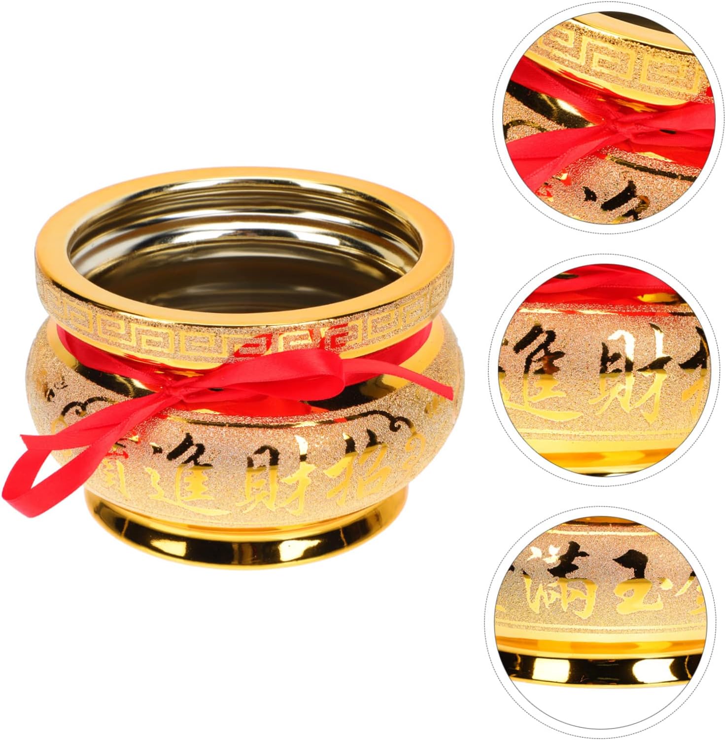 Buddha Incense Holder 6 Inch Unique Sand Gold Finish Ceramic Aroma Burner for Meditation and Zen Decor Random Style