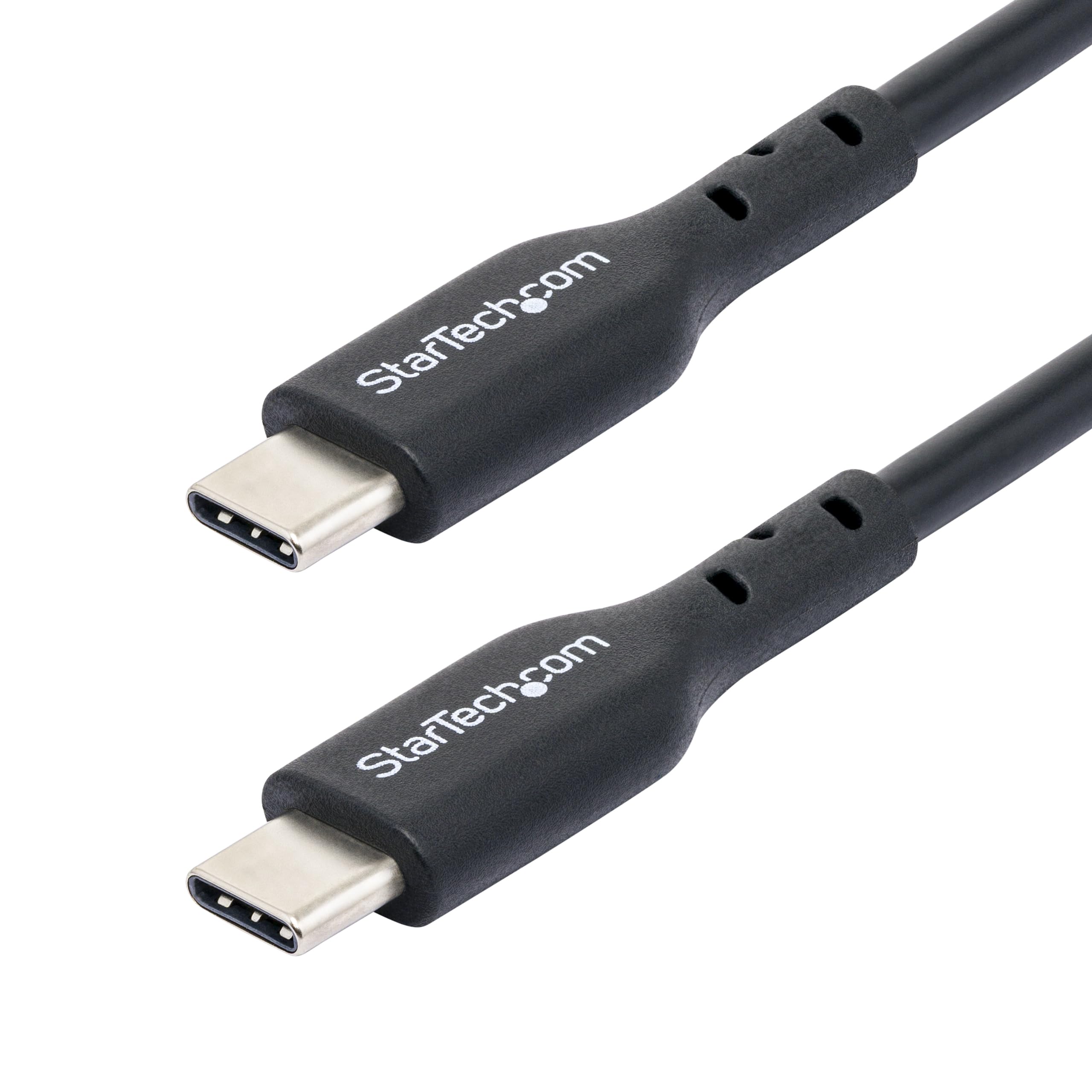 StarTech.com Câble USB-C 4m, USB 2.0, Power Delivery 60W (3A), Gaine TPE, Contacts Nickelés, Blindage Mylar, Noir, Ref USB2CC4MBKE