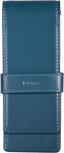 Miniatura 8 de Estuche triple de cuero para lápices para tres bolígrafos y lápices