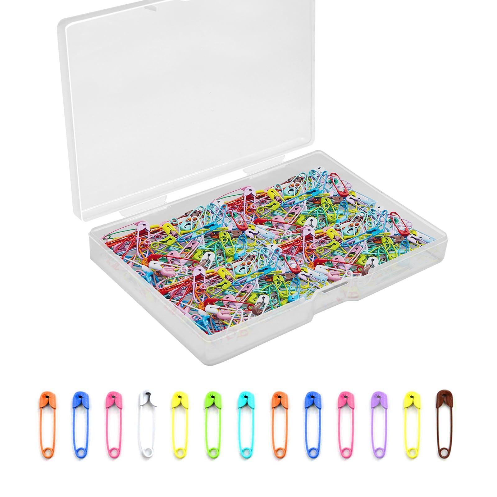 Small Colored Safety Pins,500 Pcs Small Safety Pin 0.75Inch/19mm MIni Clothes Pin Tiny Pins for Clothes,Hang Tag,Art Crafting,Sewing,Jewelry Making