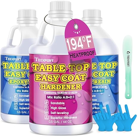 Teexpert Table Top Epoxy Resin Flooring Kit, 1.5 Gallon