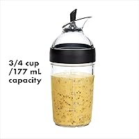 Vista 6 de OXO Good Grips pequeño agitador de aderezo para ensalada - Negro, Pequeño