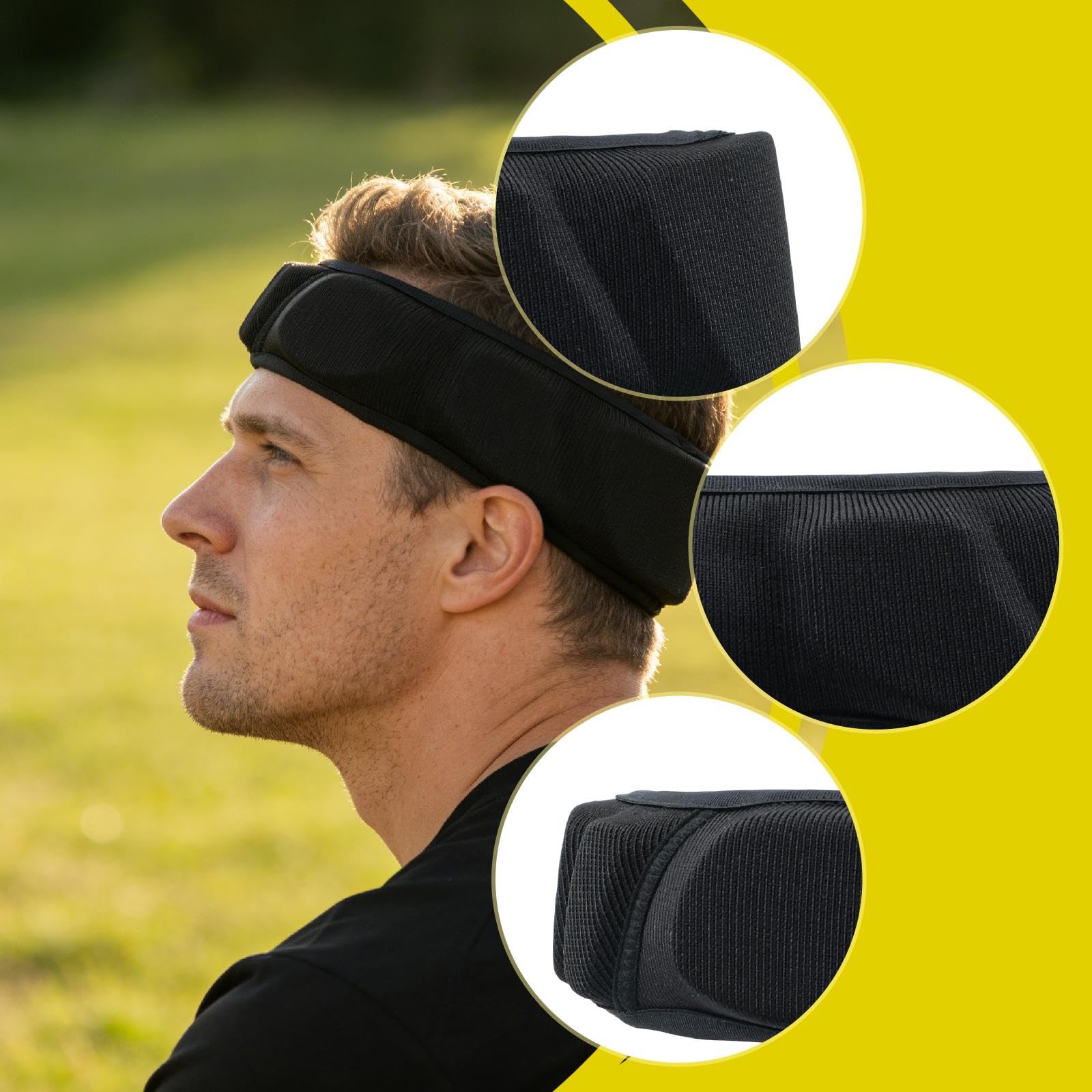 Rugby Kopfschutz Fußball Schutz Multifunktionale Kopfband mit Ergonomischer Passform Und Atmungsaktivem Material für Spieler Athleten Gym Outdoor