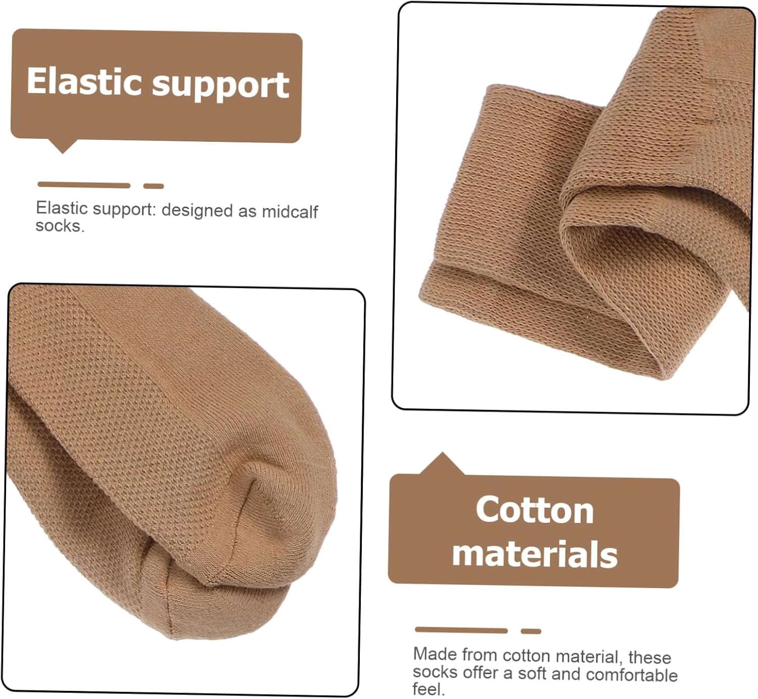 3pairs Cotton Foot Care Socks Non-Binding for Men Women Elderly