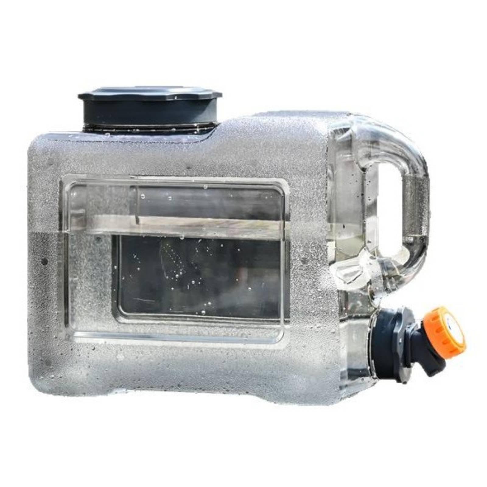 Camping Water Jug with PC Material Portable Water Container with Spigot Leak-Resistant Seal Outdoor Equipment for Picnics 8.6L Gray Outdoor-image-10