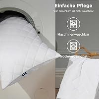 BEDSURE Vankúš 80x80 cm, set 2 ks, vankúš vhodný pre alergikov 6