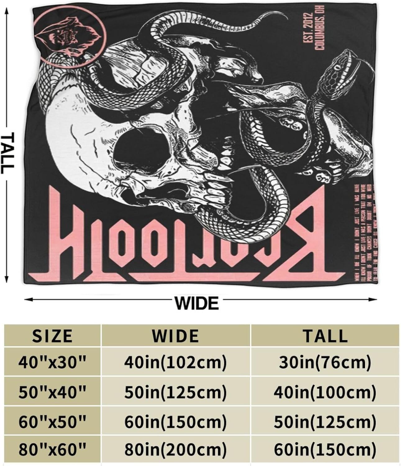 Beartooths Throw Blanket Lightweight Soft All Season Flannel Blankets for Bed Sofa Room Decor 80"X60"