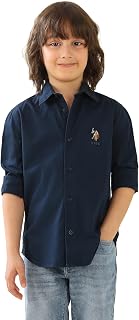 USPA Kids Boys Twill Graphic Brand Printed Shirt Price In India