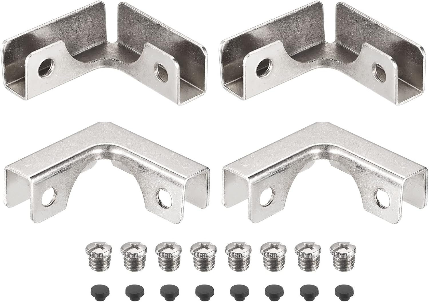 HARFINGTON Glass Fixing Clip, 6pcs for 610mm Lshaped