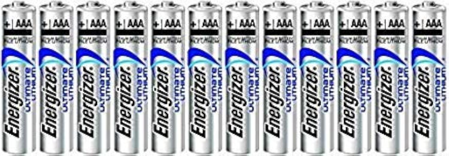 Energizer Ultimate Lithium AAA L92 Size Batteries - 12 Count Pack of 1 -Bulk Packaging