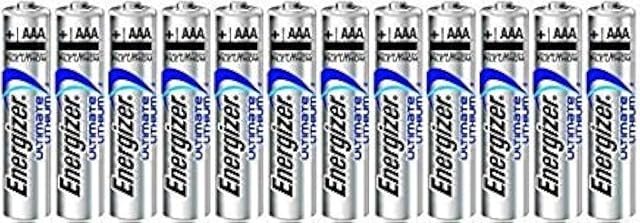 Energizer Ultimate Lithium AAA L92 Size Batteries - 12 Count Pack of 1 -Bulk Packaging