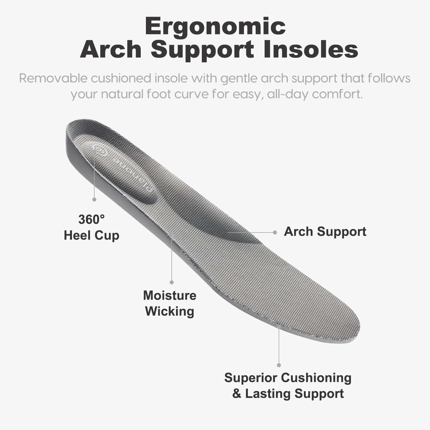 planone All-Day Comfort Short Rain Boots for Women Supportive Arch Support Chelsea Boots Fashion Waterproof Ankle Non-Slip Rubber Shoes with Removable Cushioned Insole - Image 4