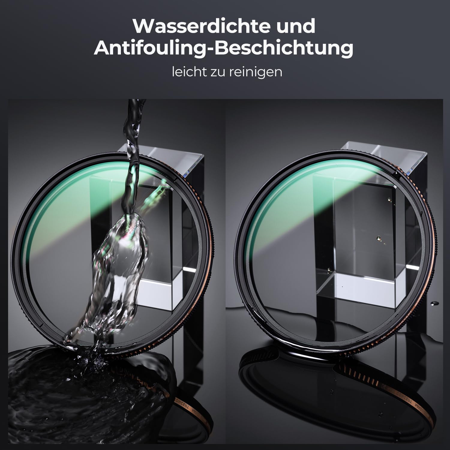 K&F CONCEPT Nano-X Serie ND Filter 67mm Variabler Graufilter ND4-32 (2-5 Blendenstufen)