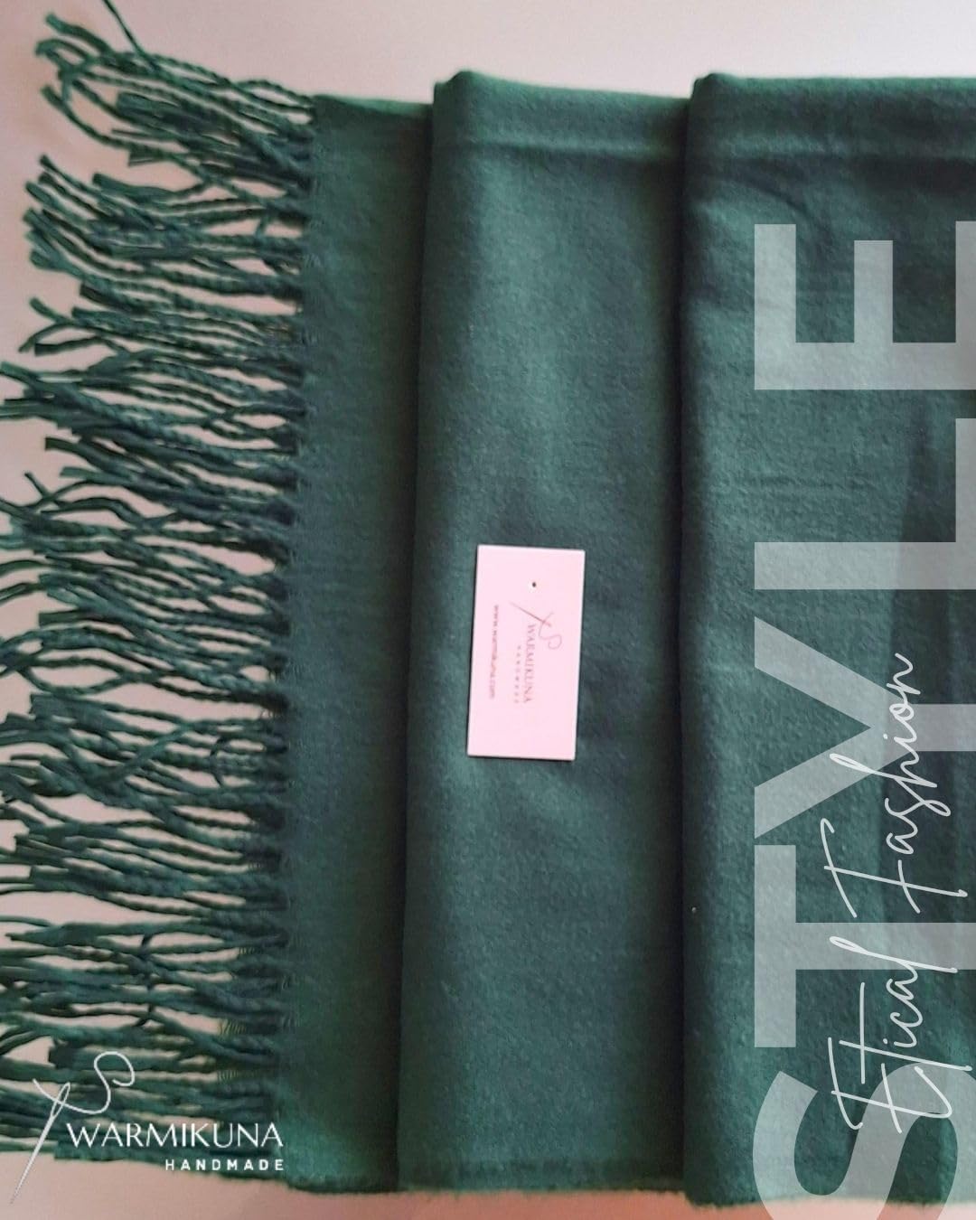 Handmade Wool Blend Cashmere Shawl, Winter Scarf for Women – Elegant and Warm Design